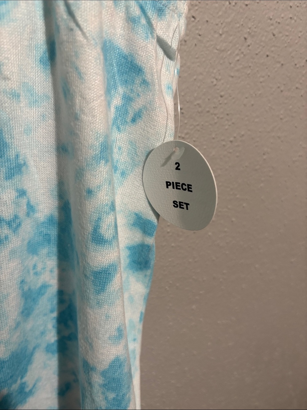 KIKIT - NWT - Women's Blue Tie-Dye Long Sleeve Top & Shorts Pajama Set (size XL) - Picture 10 of 12